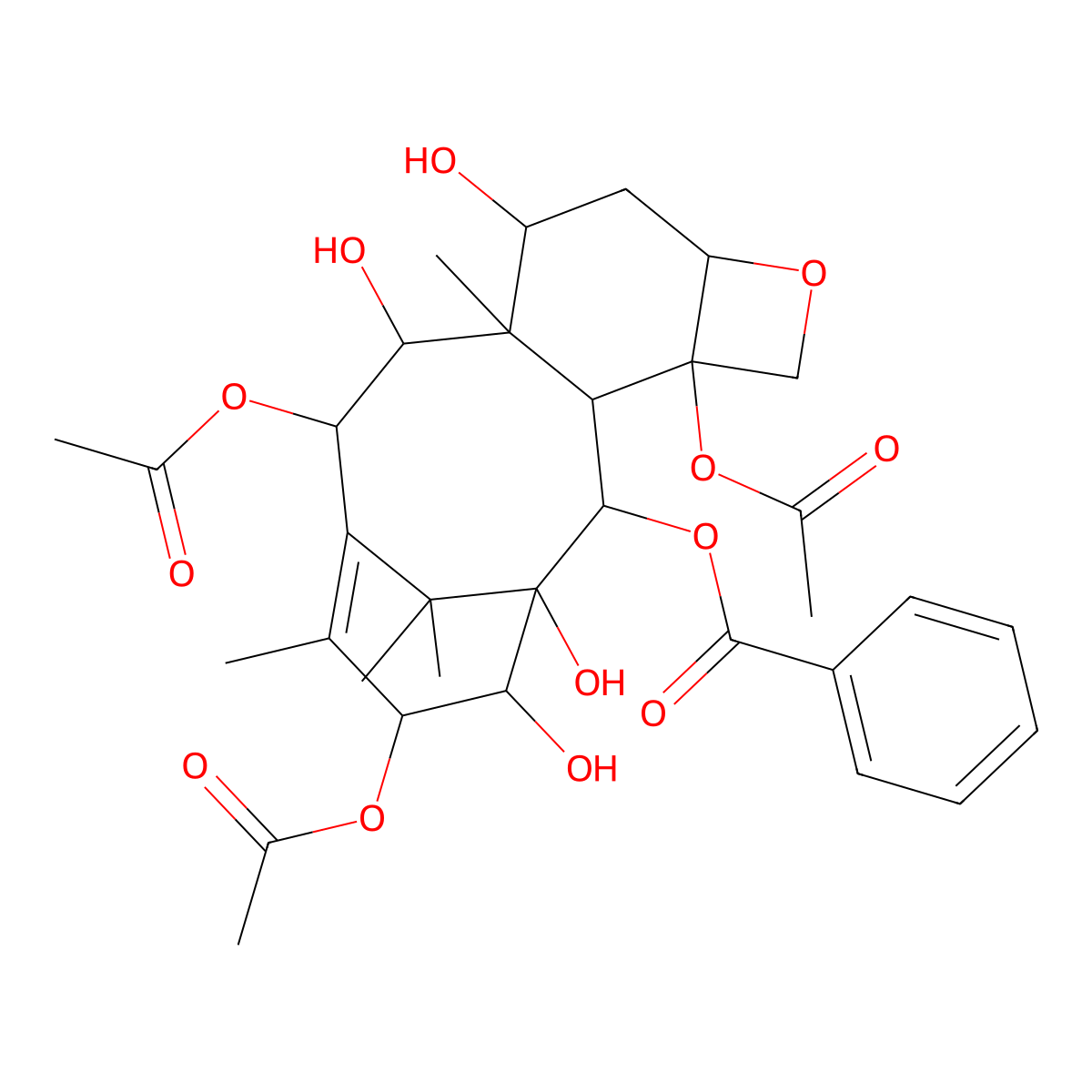 Baccatin VIII molecular structure, CAS 1623410-10-5