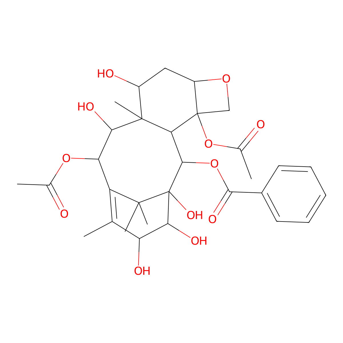 Baccatin IX molecular structure, CAS 1623410-12-7