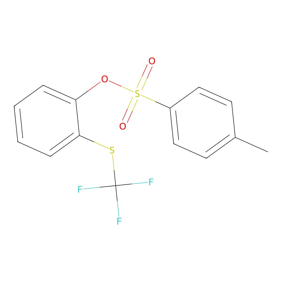 2-[(Trifluoromethyl)sulfanyl]phenyl 4-methylbenzene-1-sulfonate molecular structure, CAS 1623437-77-3
