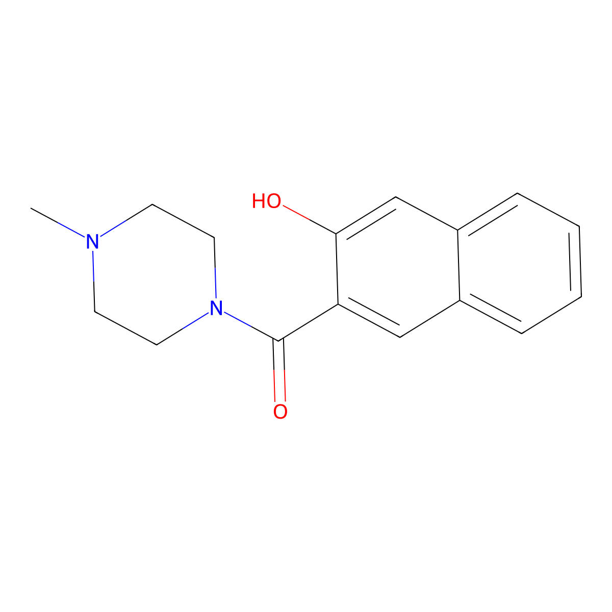 3-[(4-Methylpiperazin-1-yl)carbonyl]-2-naphthol molecular structure, CAS 16236-13-8