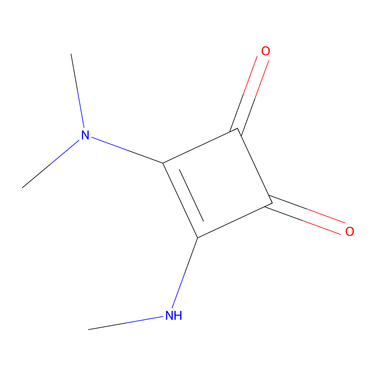 3-(Dimethylamino)-4-(methylamino)cyclobut-3-ene-1,2-dione molecular structure, CAS 162362-90-5