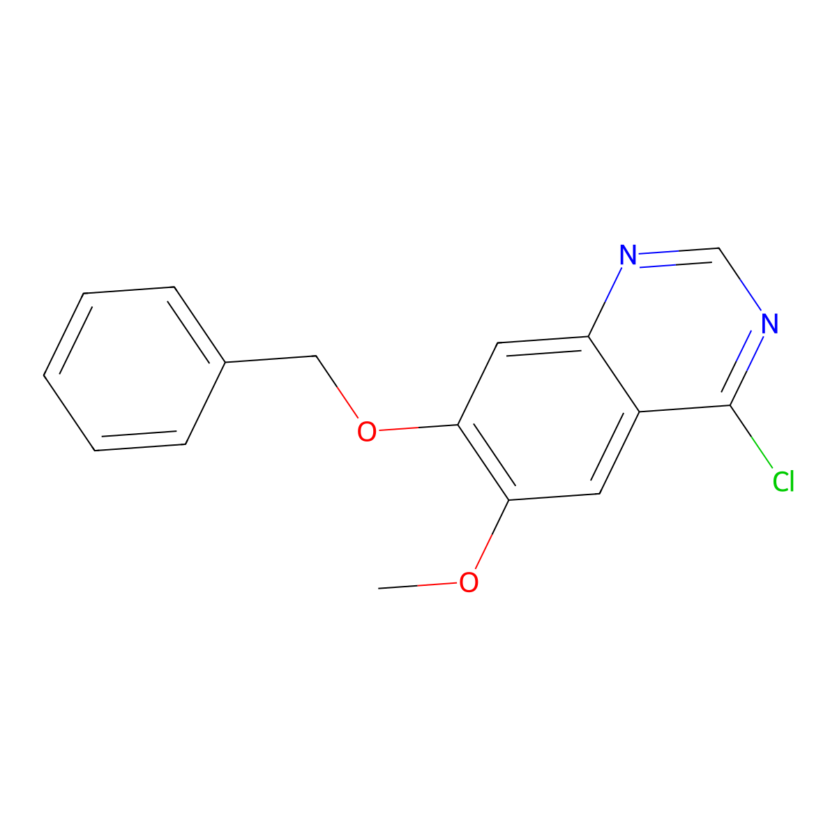 7-(Benzyloxy)-4-chloro-6-methoxyquinazoline molecular structure, CAS 162364-72-9