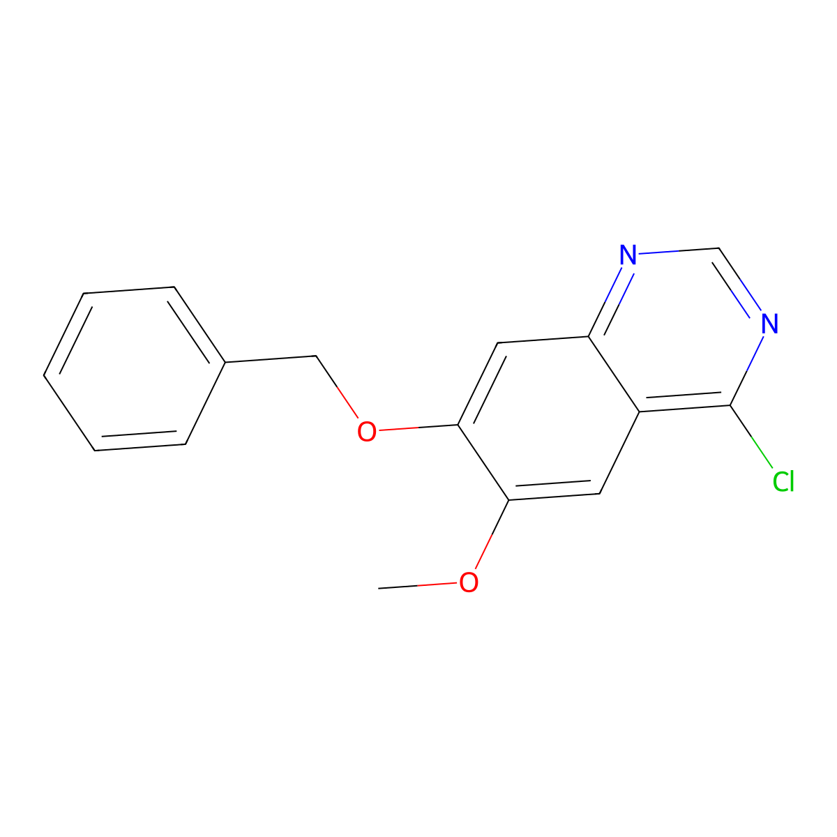 7-(Benzyloxy)-4-chloro-6-methoxyquinazoline molecular structure, CAS 162364-72-9
