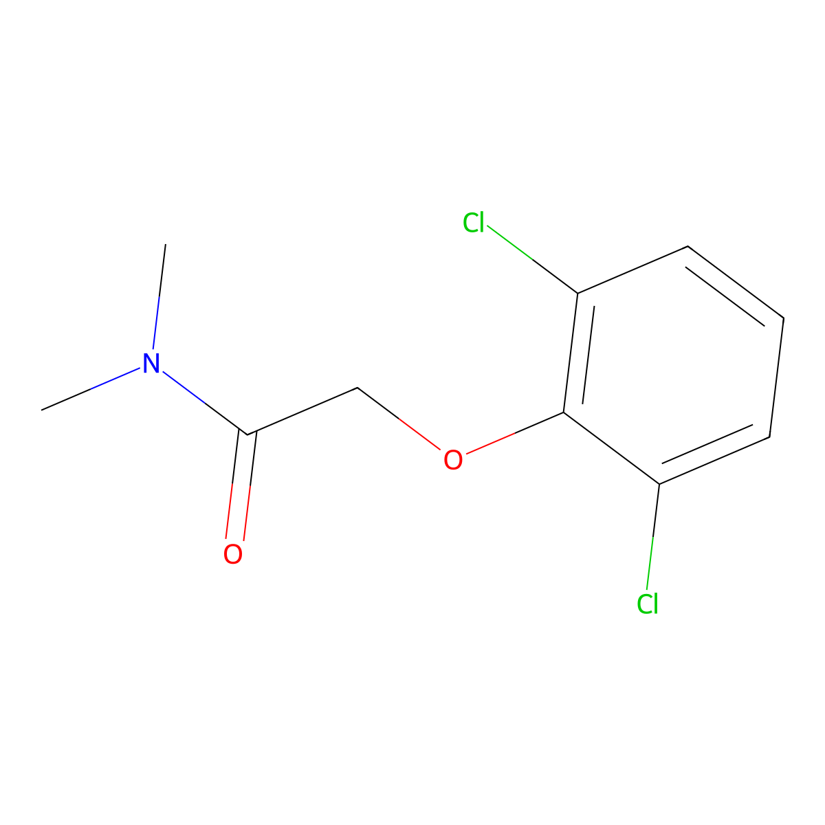 2-(2,6-dichlorophenoxy)-N,N-dimethylacetamide molecular structure, CAS 1623649-15-9