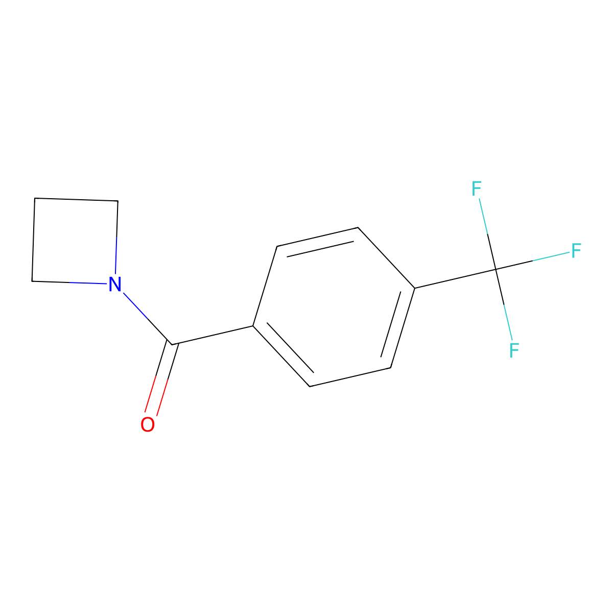1-[4-(Trifluoromethyl)benzoyl]azetidine molecular structure, CAS 1623661-34-6