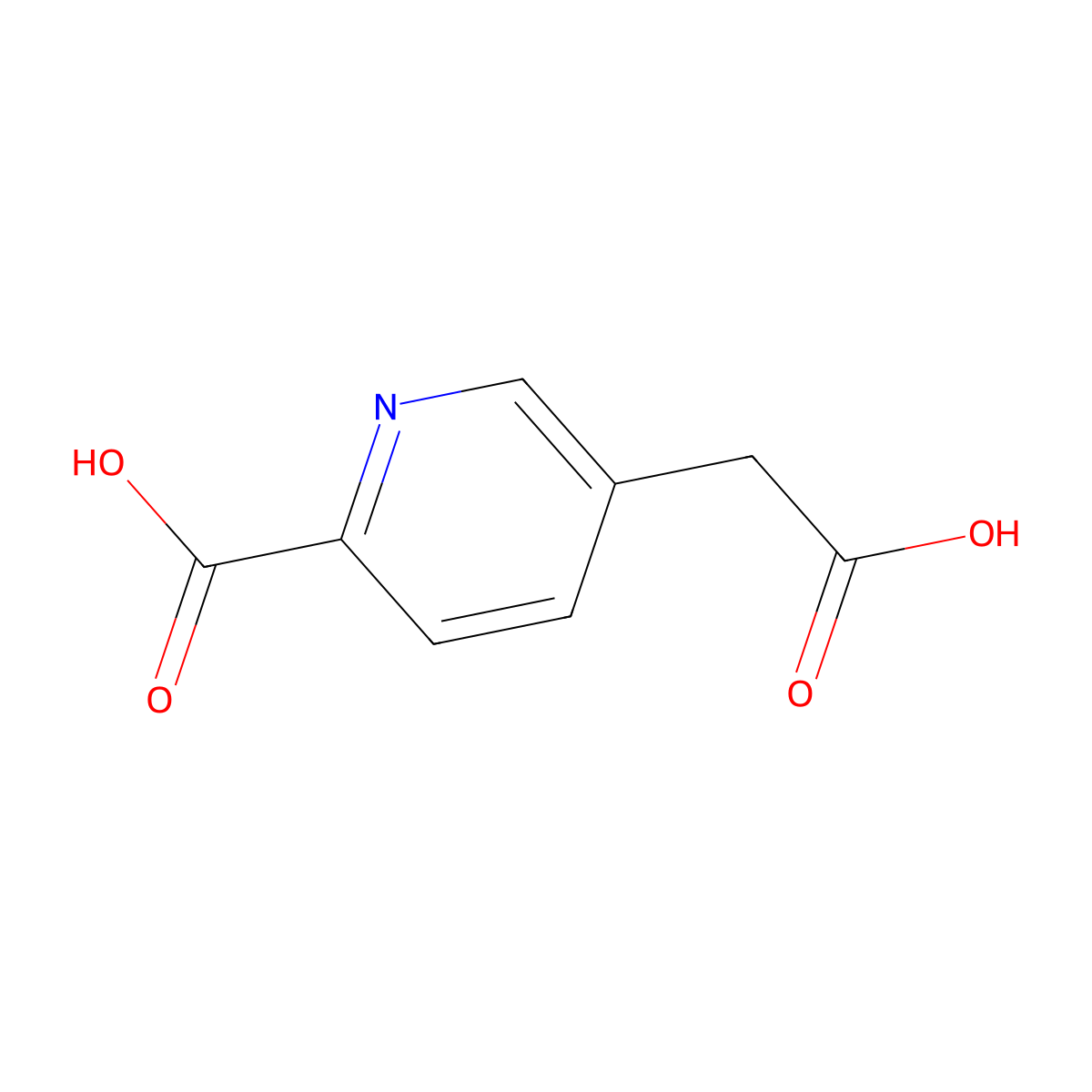 5-(Carboxymethyl)pyridine-2-carboxylic acid molecular structure, CAS 162368-24-3