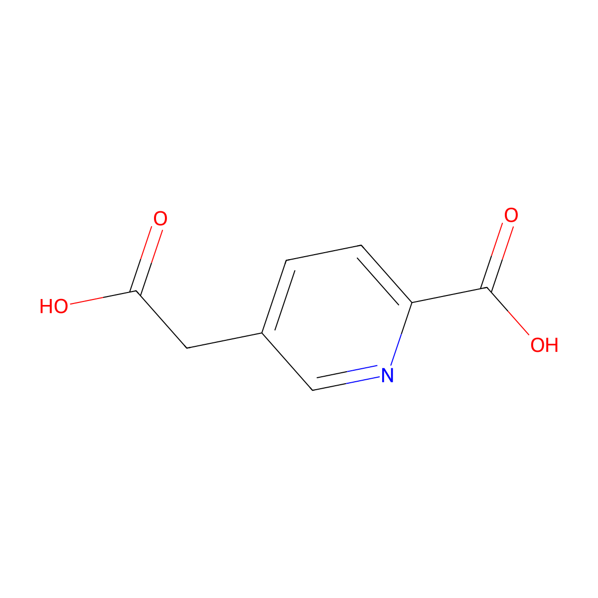 5-(Carboxymethyl)pyridine-2-carboxylic acid molecular structure, CAS 162368-24-3