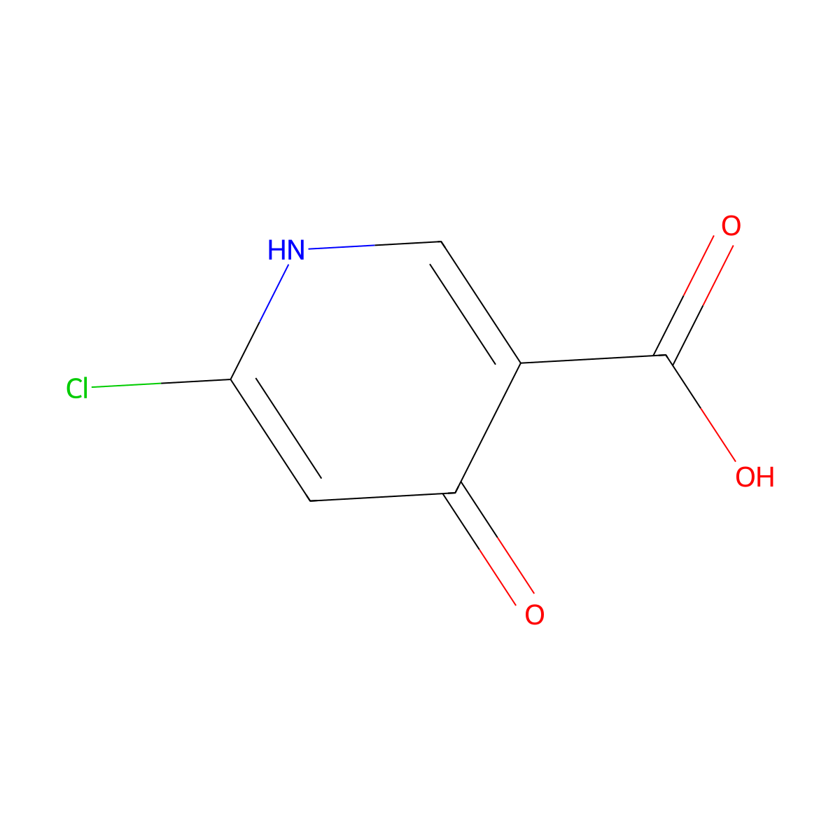 6-Chloro-4-hydroxynicotinic acid molecular structure, CAS 162371-83-7