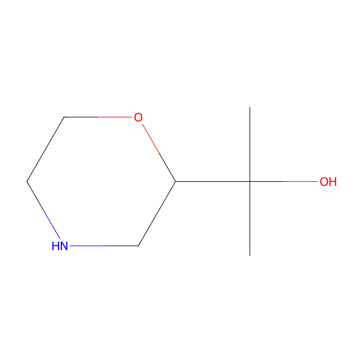 (R)-2-(Morpholin-2-yl)propan-2-ol molecular structure, CAS 1623729-18-9