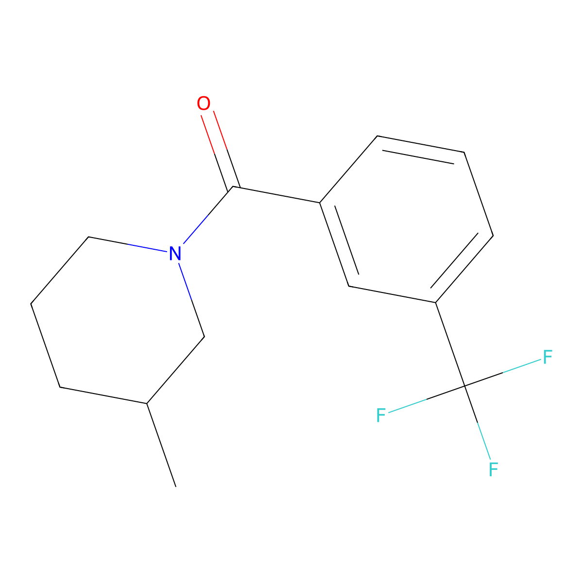 (3-Methyl-1-piperidinyl)[3-(trifluoromethyl)phenyl]methanone molecular structure, CAS 1623738-94-2