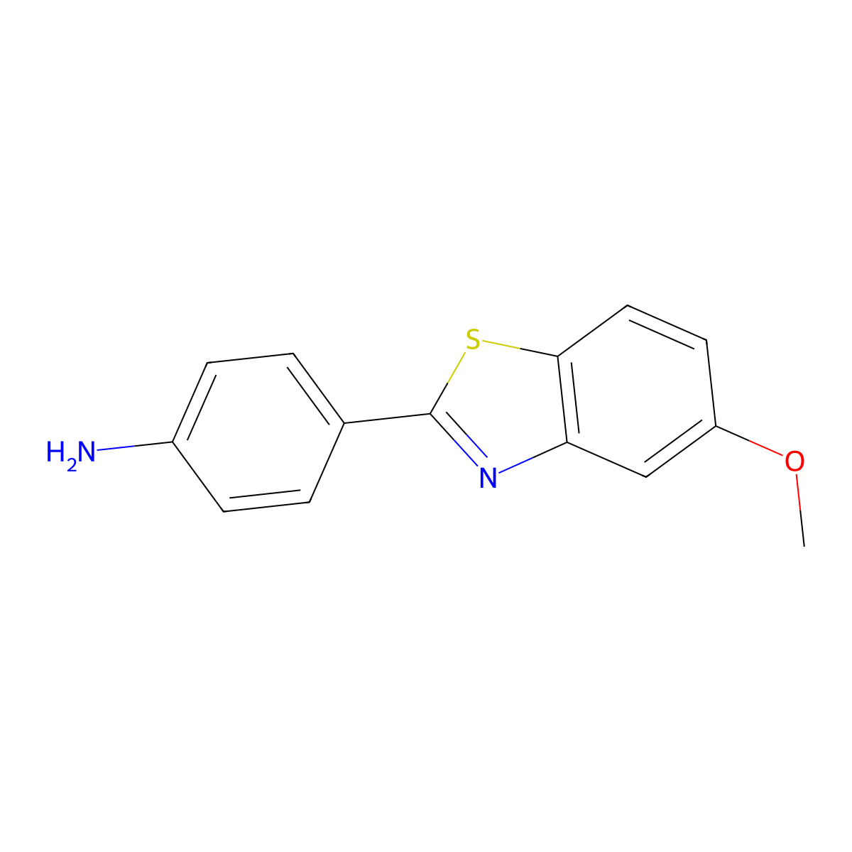 4-(5-Methoxy-1,3-benzothiazol-2-yl)aniline molecular structure, CAS 162374-77-8