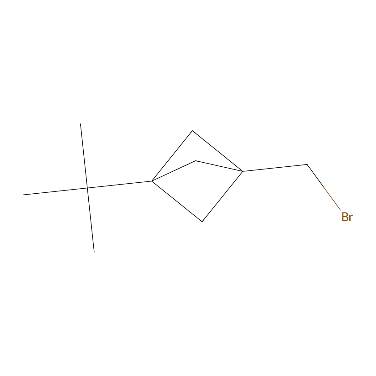 1-(Bromomethyl)-3-tert-butylbicyclo[1.1.1]pentane molecular structure, CAS 162374-92-7