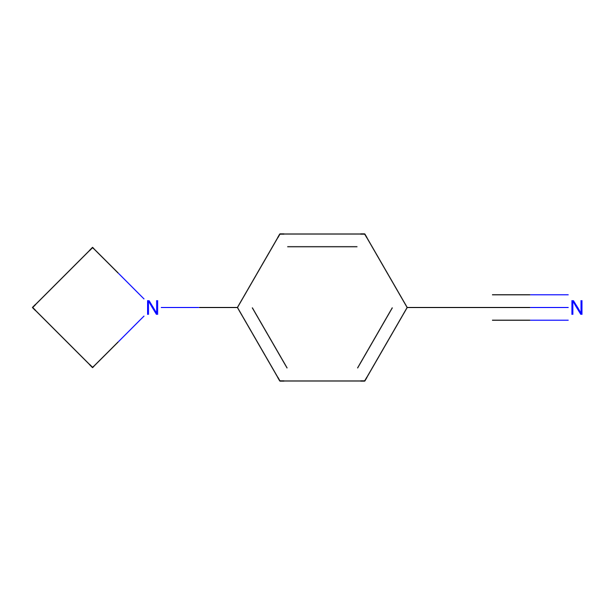 4-(Azetidin-1-yl)benzonitrile molecular structure, CAS 162377-66-4
