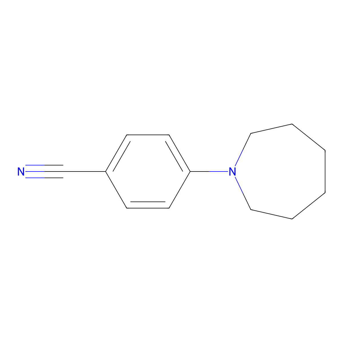 4-(Azepan-1-yl)benzonitrile molecular structure, CAS 162377-67-5