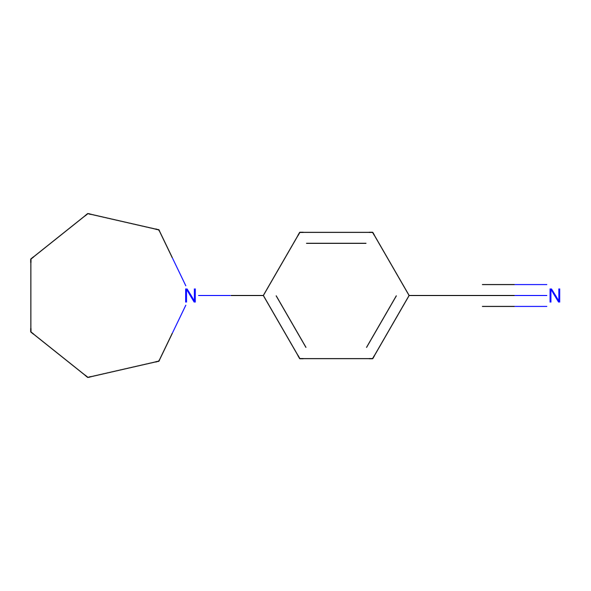 4-(Azepan-1-yl)benzonitrile molecular structure, CAS 162377-67-5