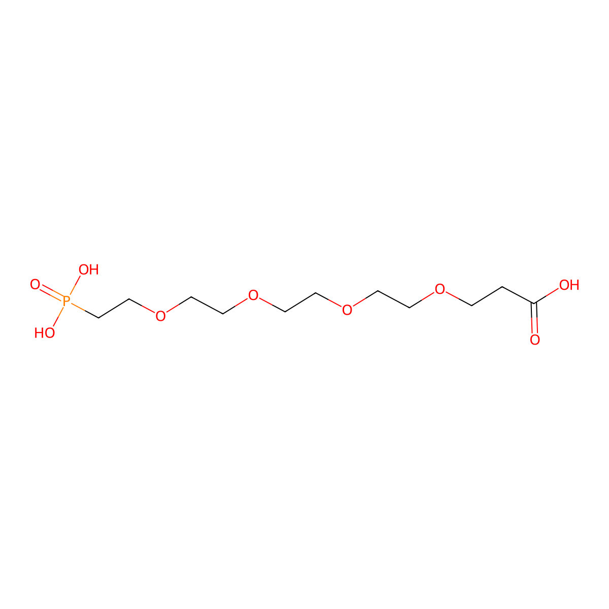 Carboxy-PEG4-phosphonic acid molecular structure, CAS 1623791-69-4