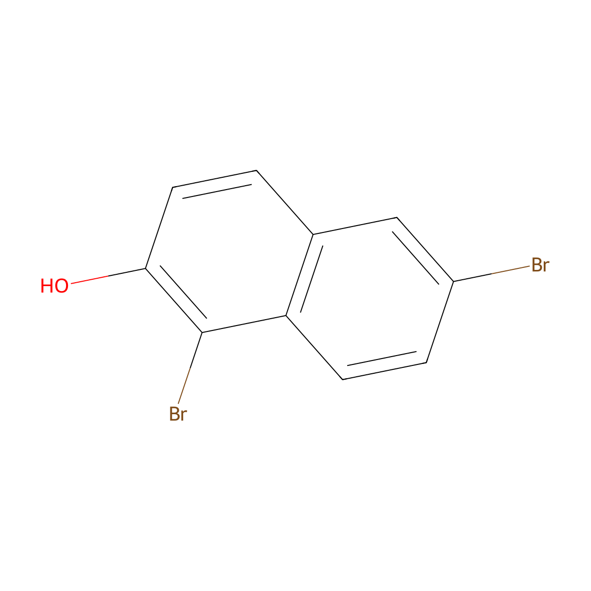 2-Naphthol, 1,6-dibromo- molecular structure, CAS 16239-18-2