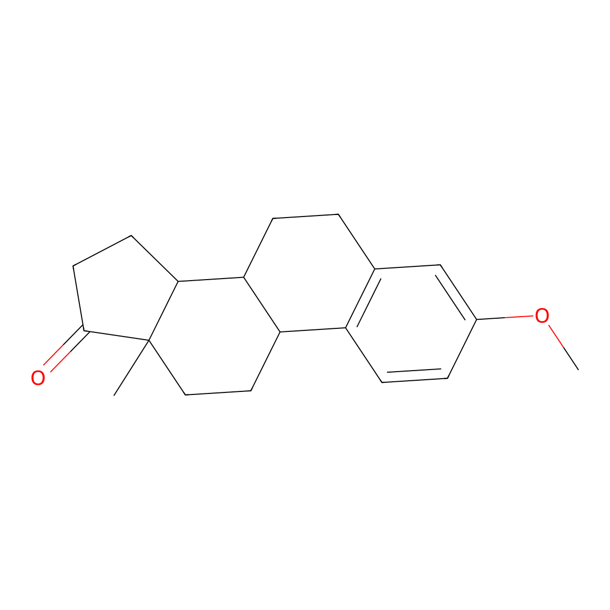 (+)-Estrone 3-methyl ether molecular structure, CAS 1624-62-0