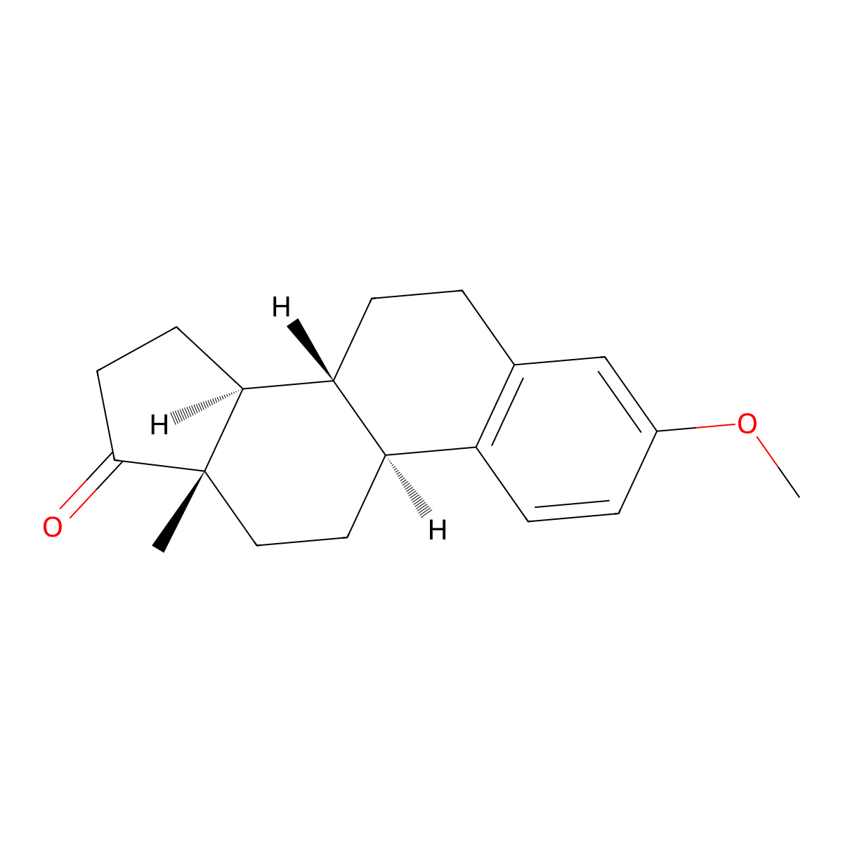 (+)-Estrone 3-methyl ether molecular structure, CAS 1624-62-0