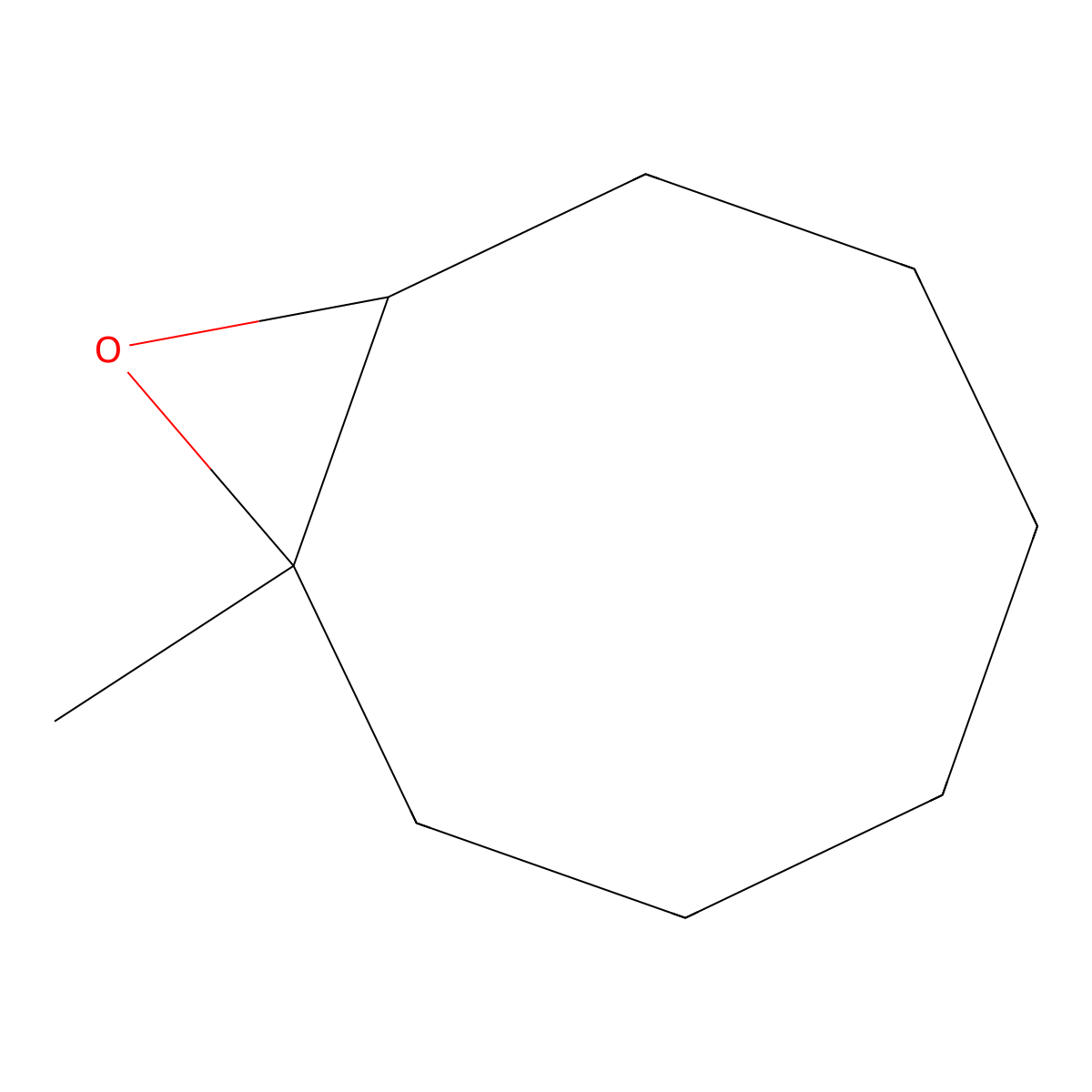 1-Methyl-cis-1,2-epoxycyclooctane molecular structure, CAS 16240-40-7