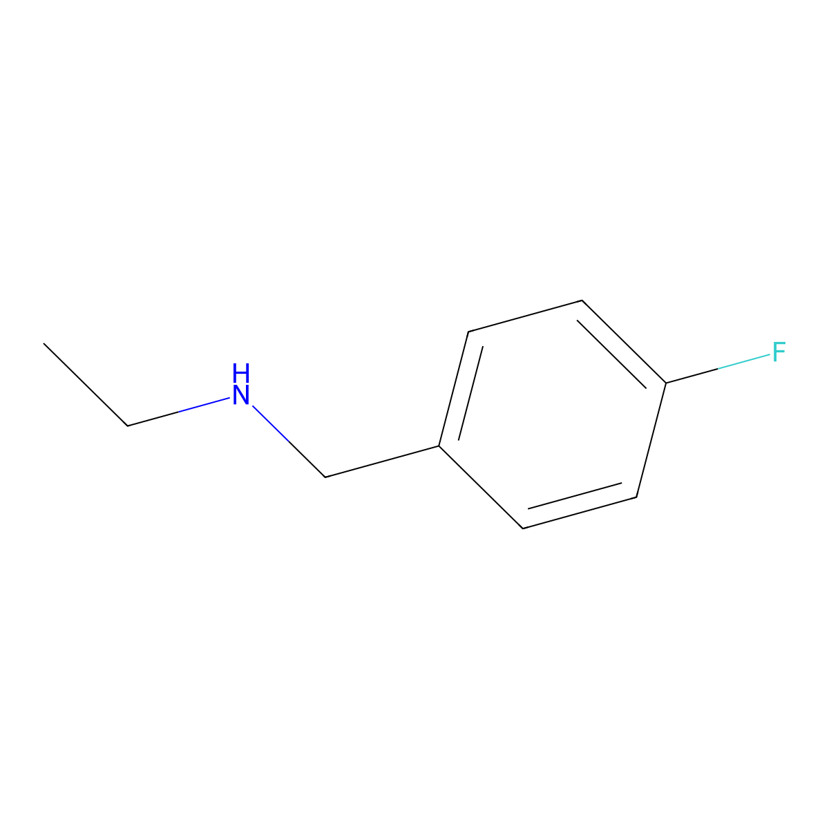 N-Ethyl-4-fluorobenzylamine molecular structure, CAS 162401-03-8