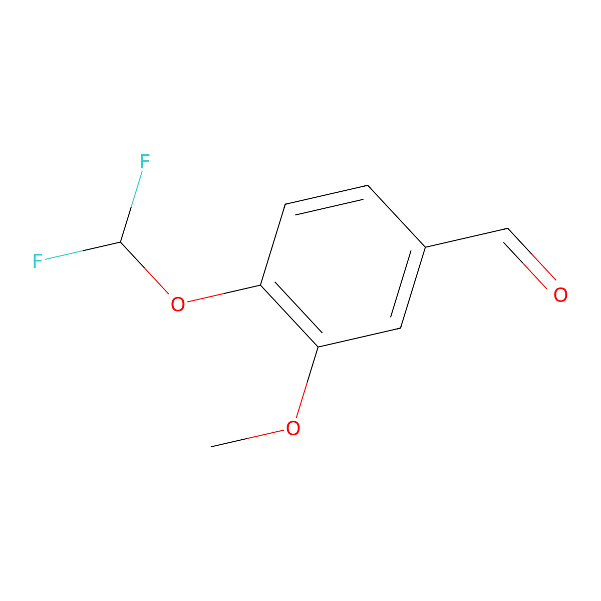 4-(Difluoromethoxy)-3-methoxybenzaldehyde molecular structure, CAS 162401-70-9