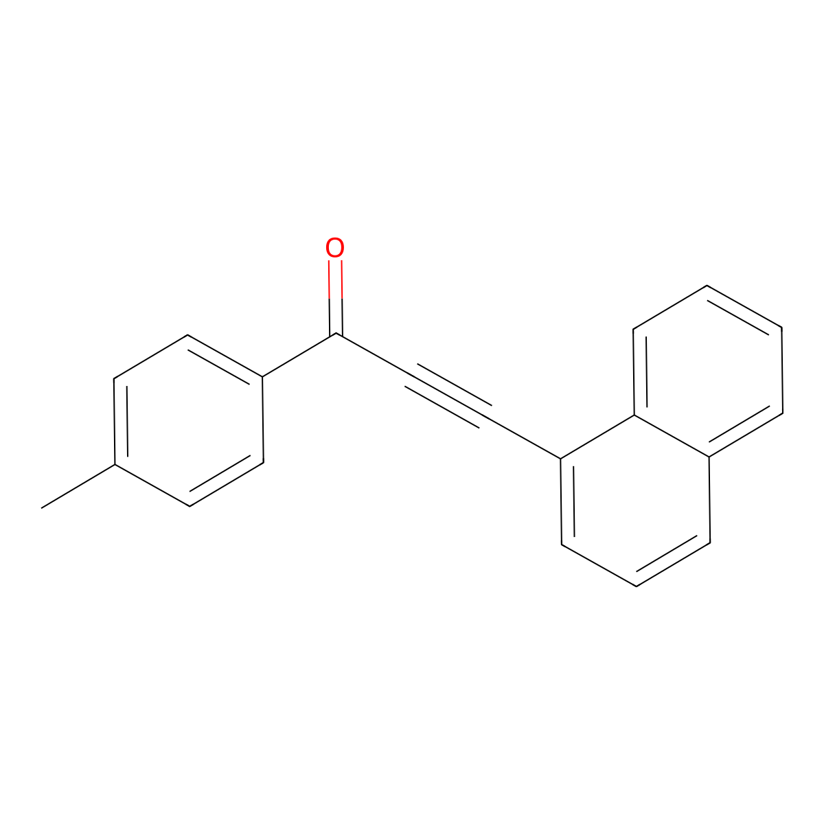 1-(4-Methylphenyl)-3-(naphthalen-1-yl)prop-2-yn-1-one molecular structure, CAS 162406-07-7