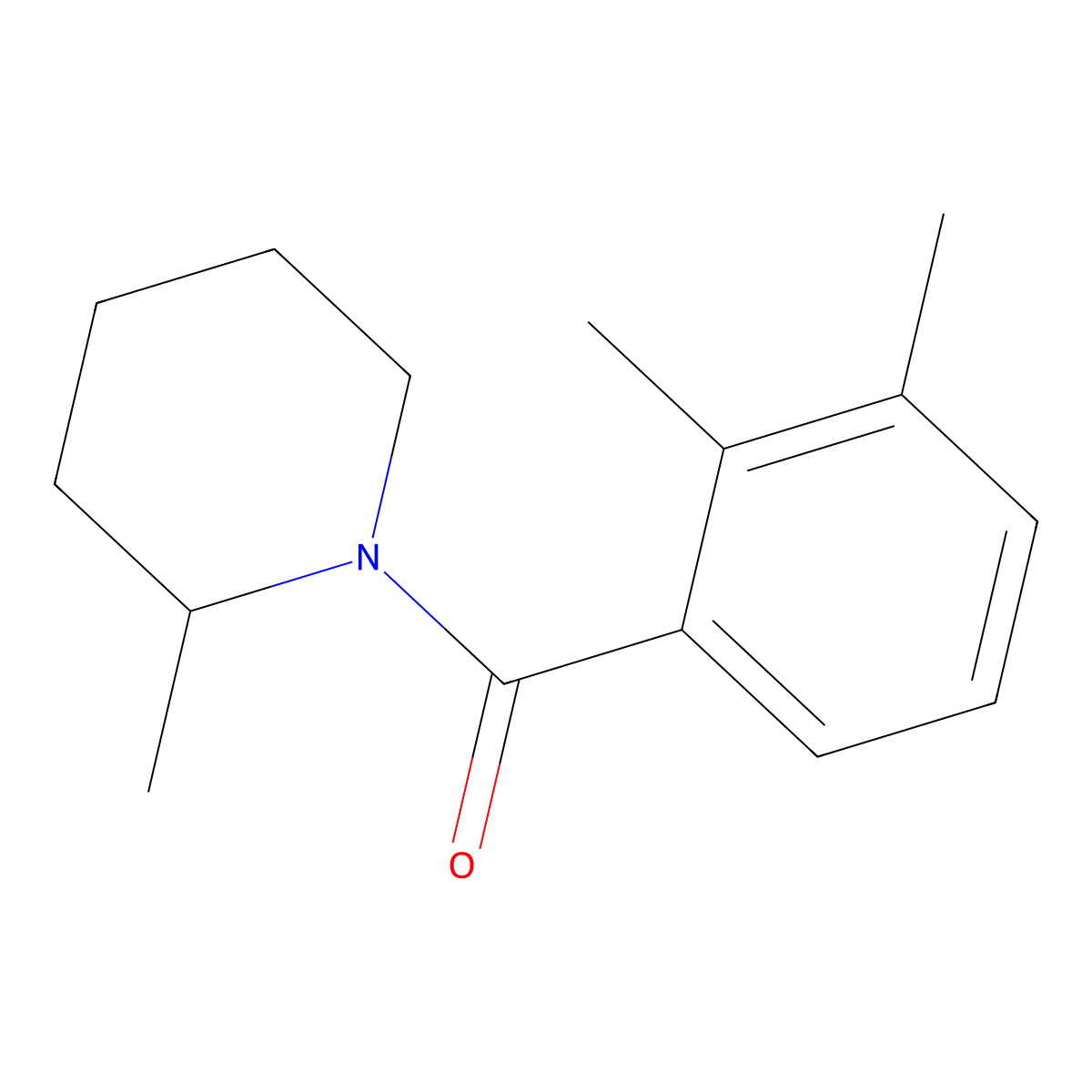 (2,3-Dimethylphenyl)(2-methyl-1-piperidinyl)methanone molecular structure, CAS 1624075-38-2