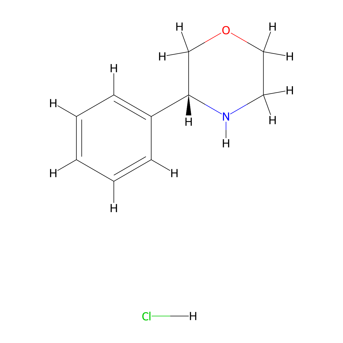 (R)-3-Phenylmorpholine hydrochloride molecular structure, CAS 1624261-27-3