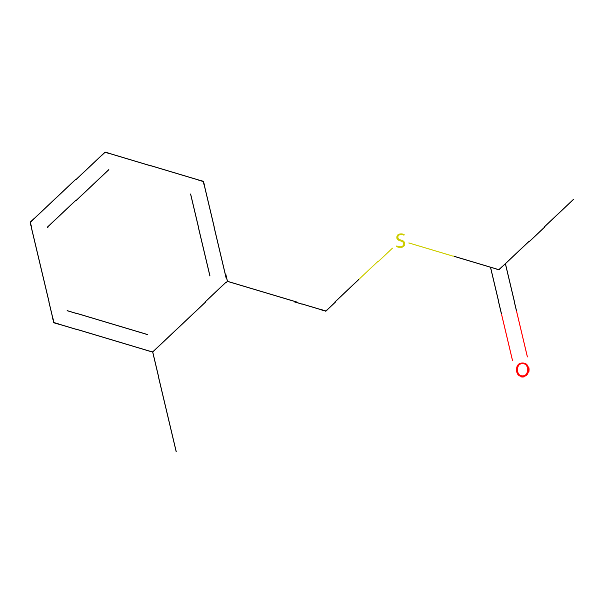S-2-Methylbenzyl ethanethioate molecular structure, CAS 1624262-05-0