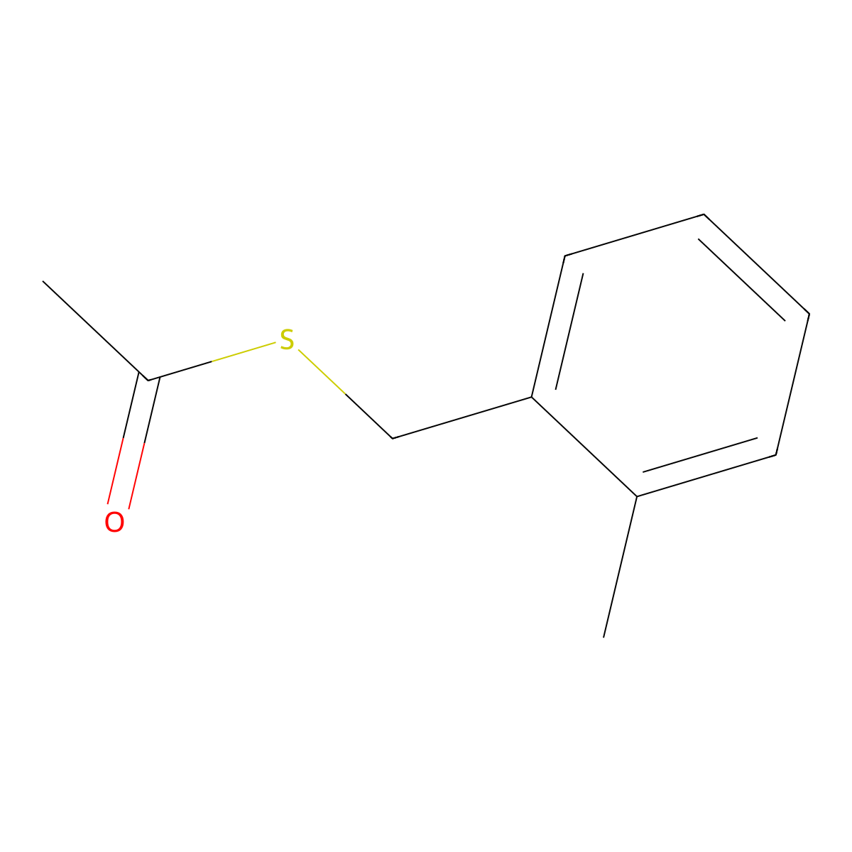 S-2-Methylbenzyl ethanethioate molecular structure, CAS 1624262-05-0