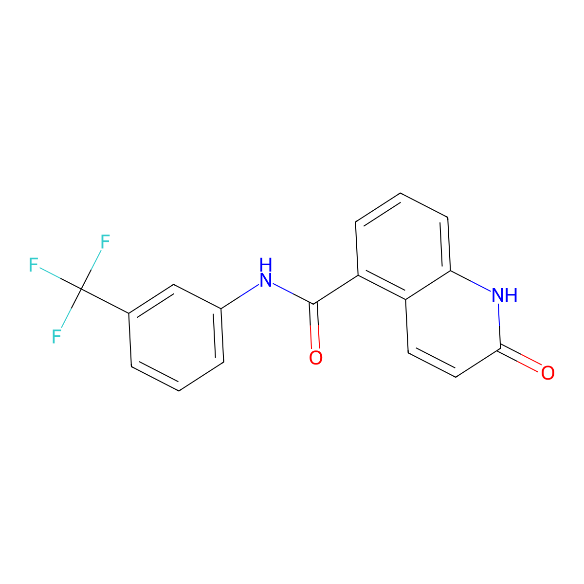 2-Hydroxy-N-(3-(trifluoromethyl)phenyl)quinoline-5-carboxamide molecular structure, CAS 1624262-32-3