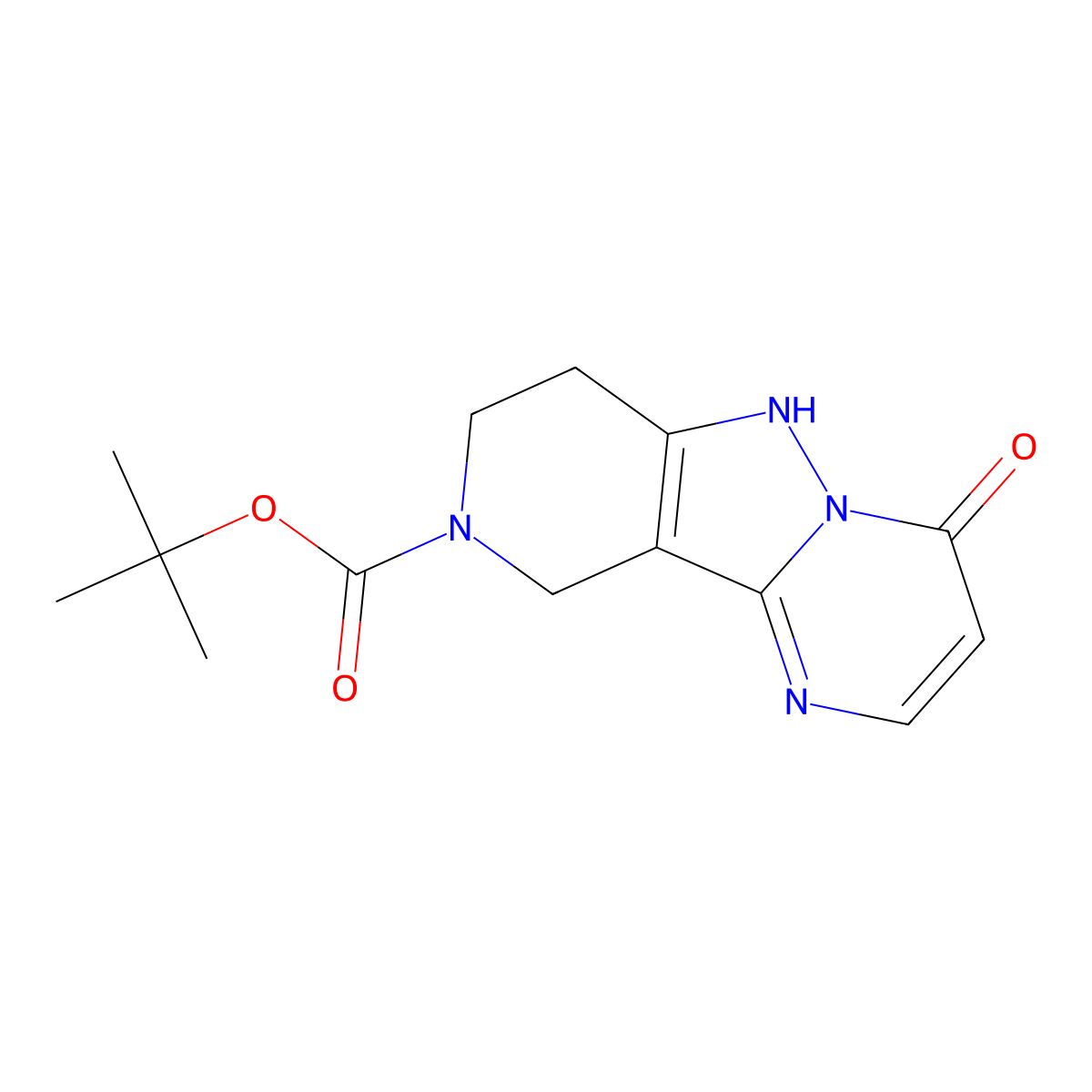 tert-Butyl 4-hydroxy-7,8-dihydropyrido[4',3':3,4]pyrazolo[1,5-a]pyrimidine-9(10H)-carboxylate molecular structure, CAS 1624262-46-9