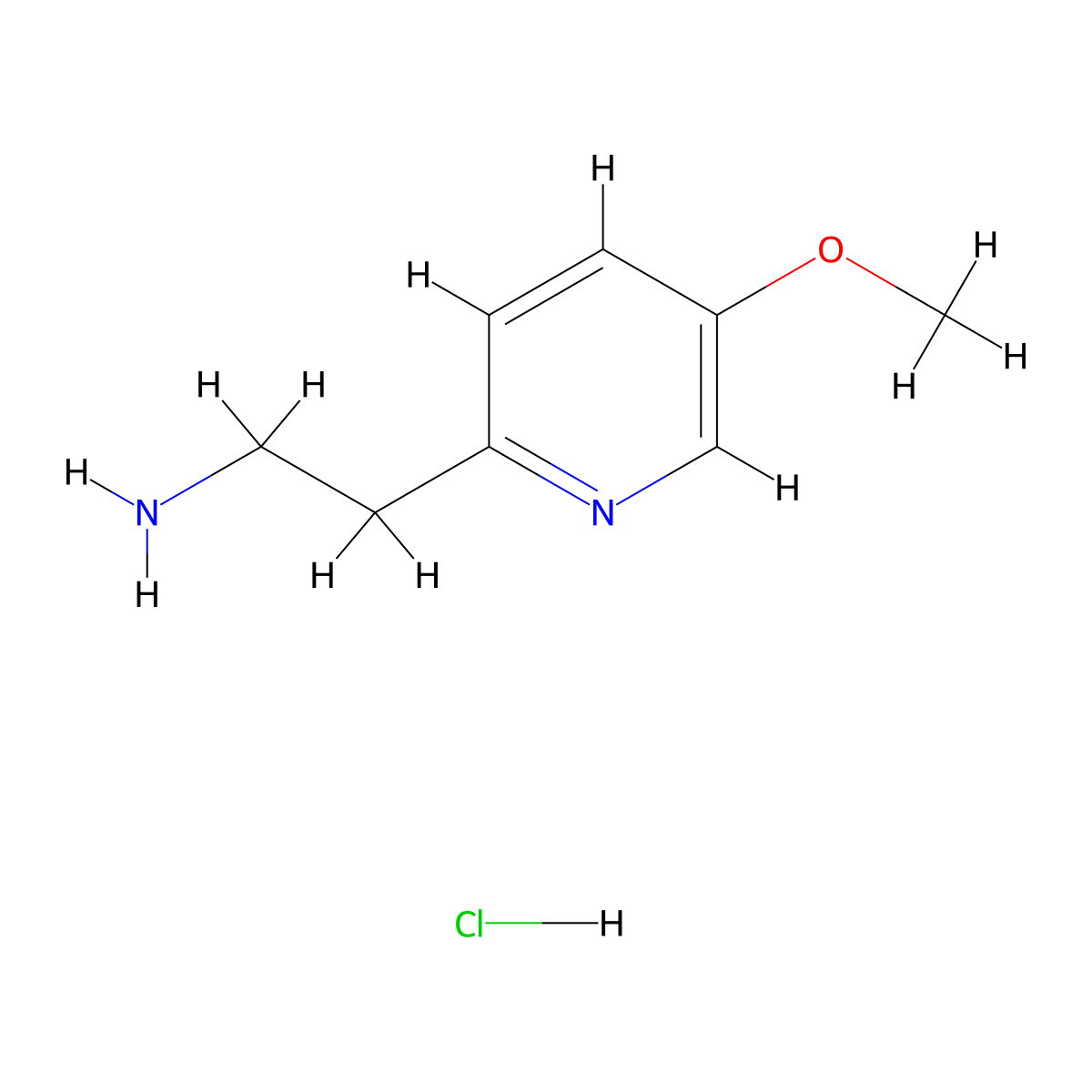 2-(5-Methoxypyridin-2-yl)ethanamine hydrochloride molecular structure, CAS 1624262-52-7