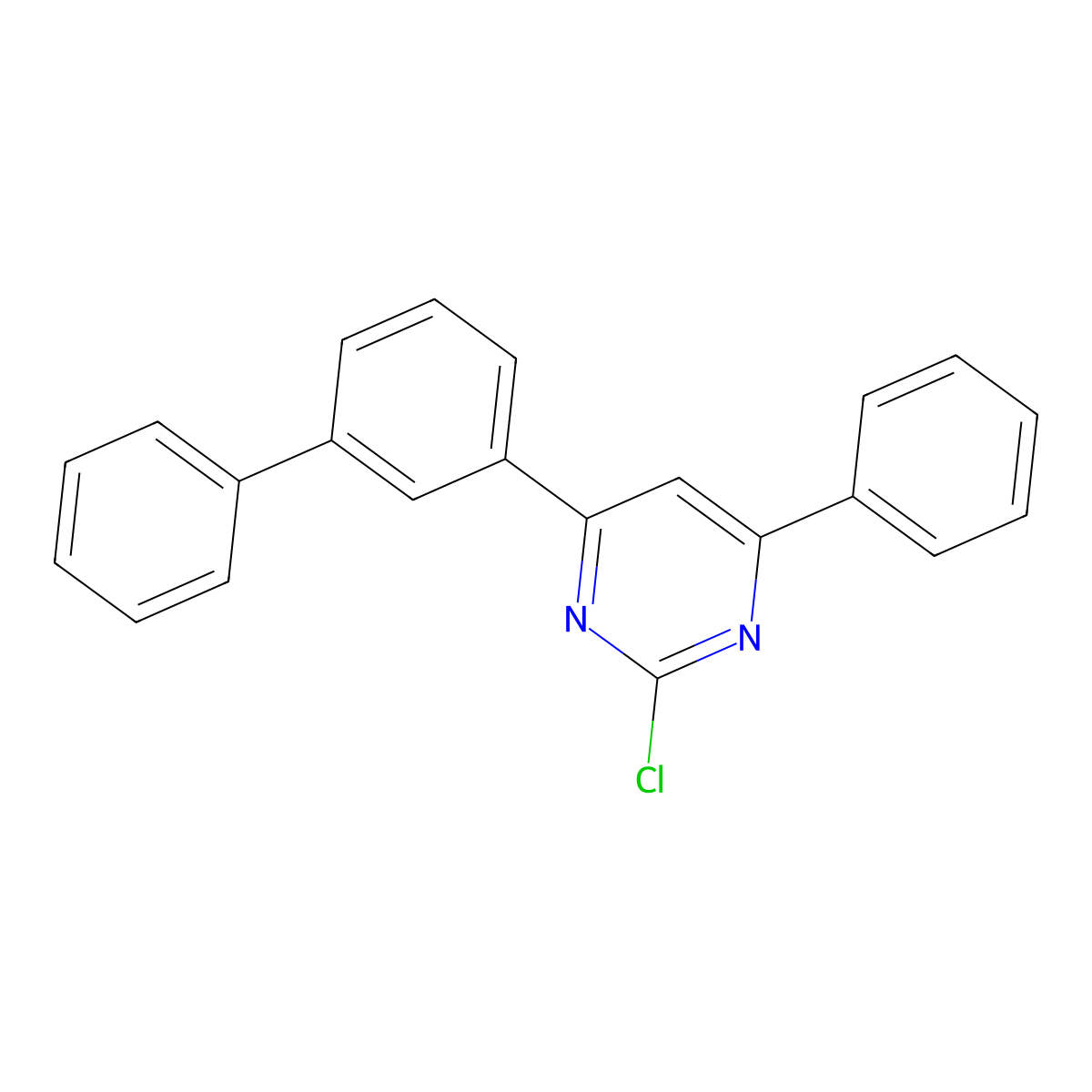 4-([1,1'-Biphenyl]-3-yl)-2-chloro-6-phenylpyrimidine molecular structure, CAS 1624289-88-8