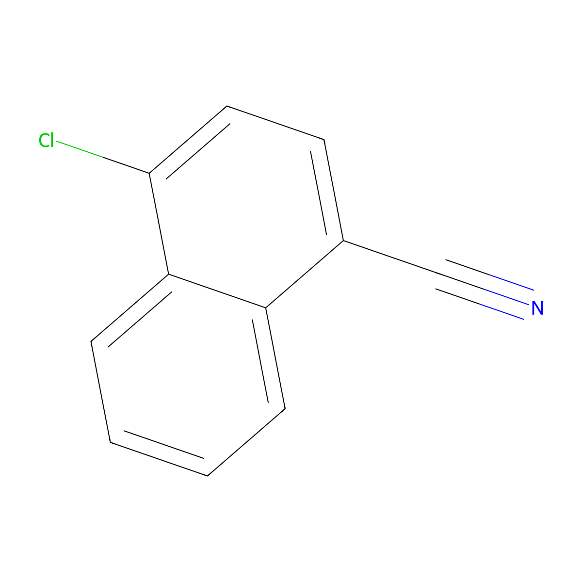 4-Chloro-1-naphthonitrile molecular structure, CAS 16243-44-0