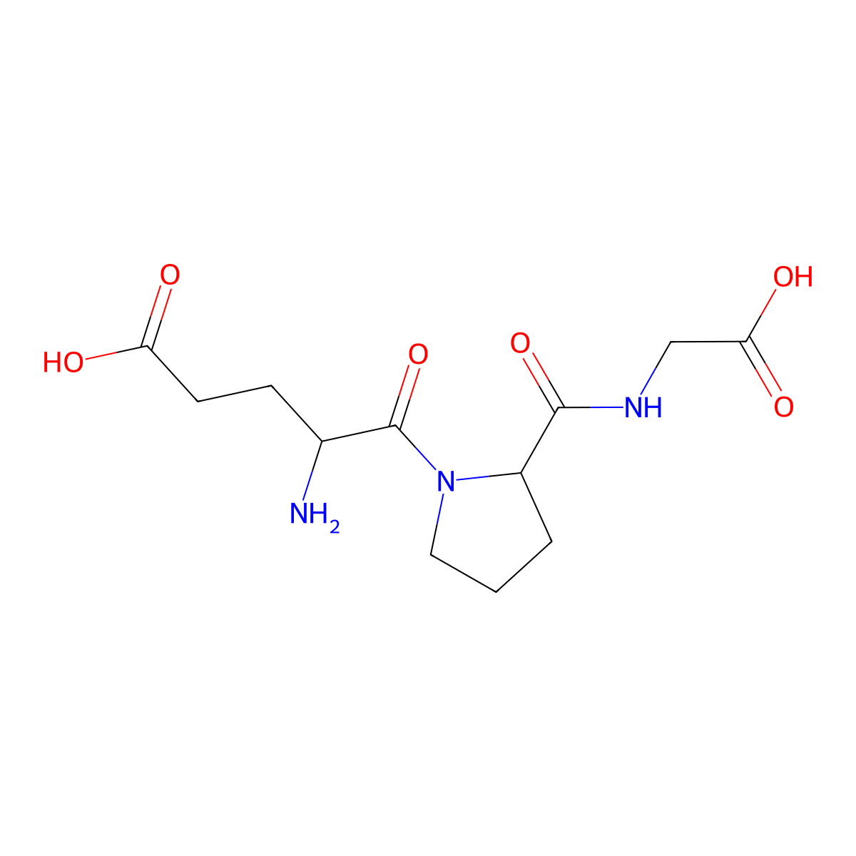 Glu-Pro-Gly molecular structure, CAS 162436-07-9