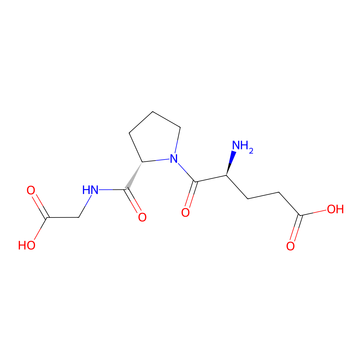 Glu-Pro-Gly molecular structure, CAS 162436-07-9