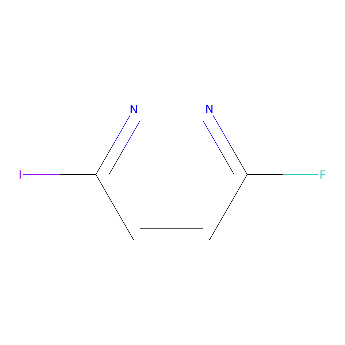 3-Fluoro-6-iodopyridazine molecular structure, CAS 162438-03-1