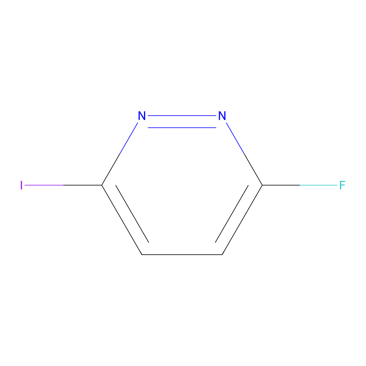 3-Fluoro-6-iodopyridazine molecular structure, CAS 162438-03-1