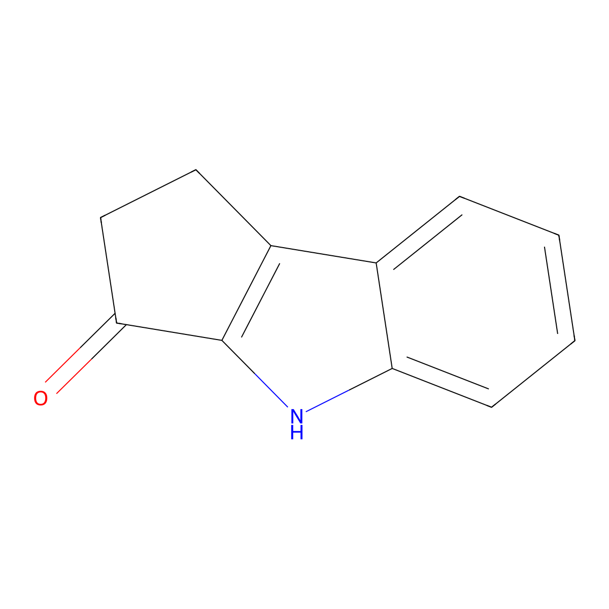 1,4-Dihydrocyclopent(b)indol-3(2H)-one molecular structure, CAS 16244-15-8