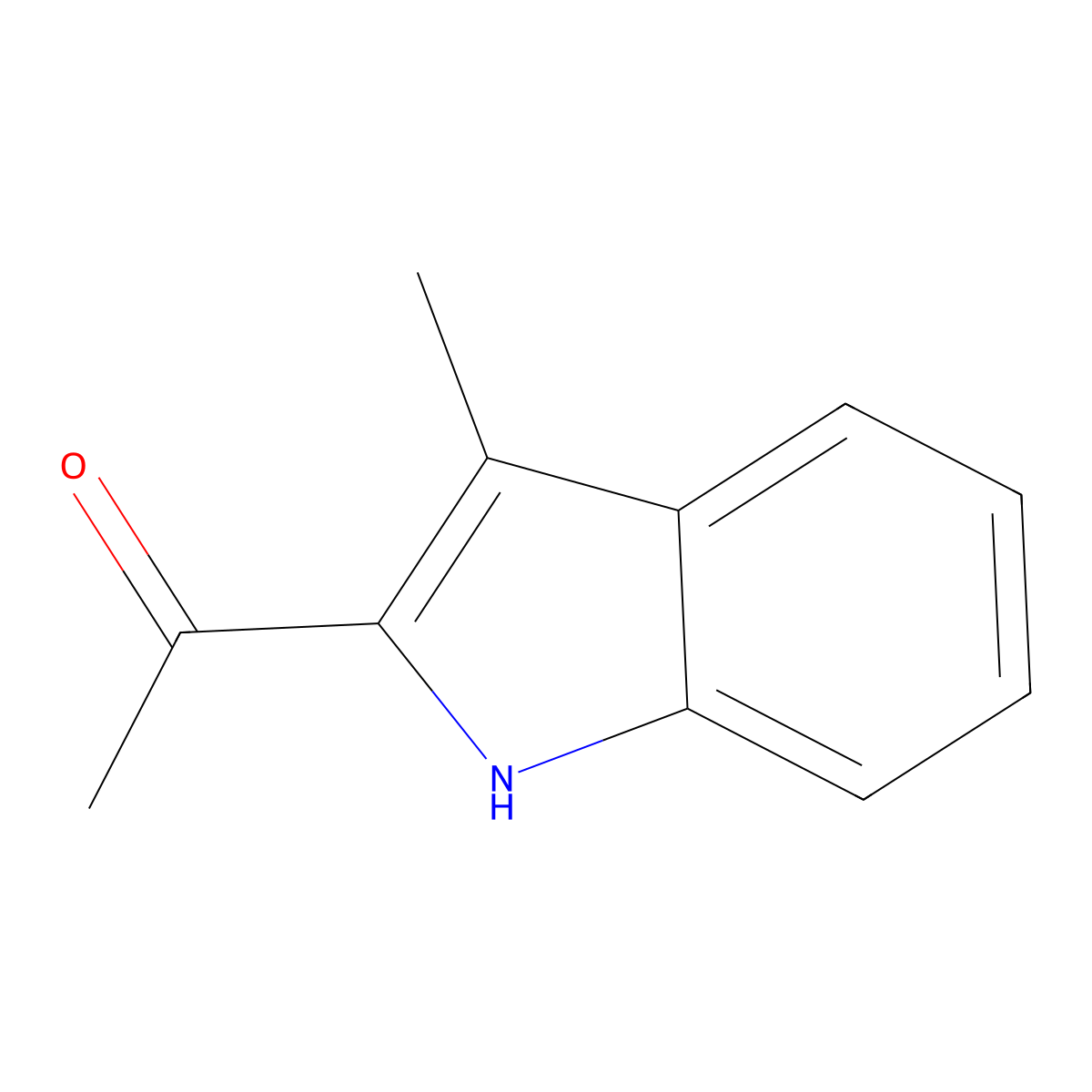 1-(3-Methyl-1H-indol-2-yl)ethanone molecular structure, CAS 16244-23-8