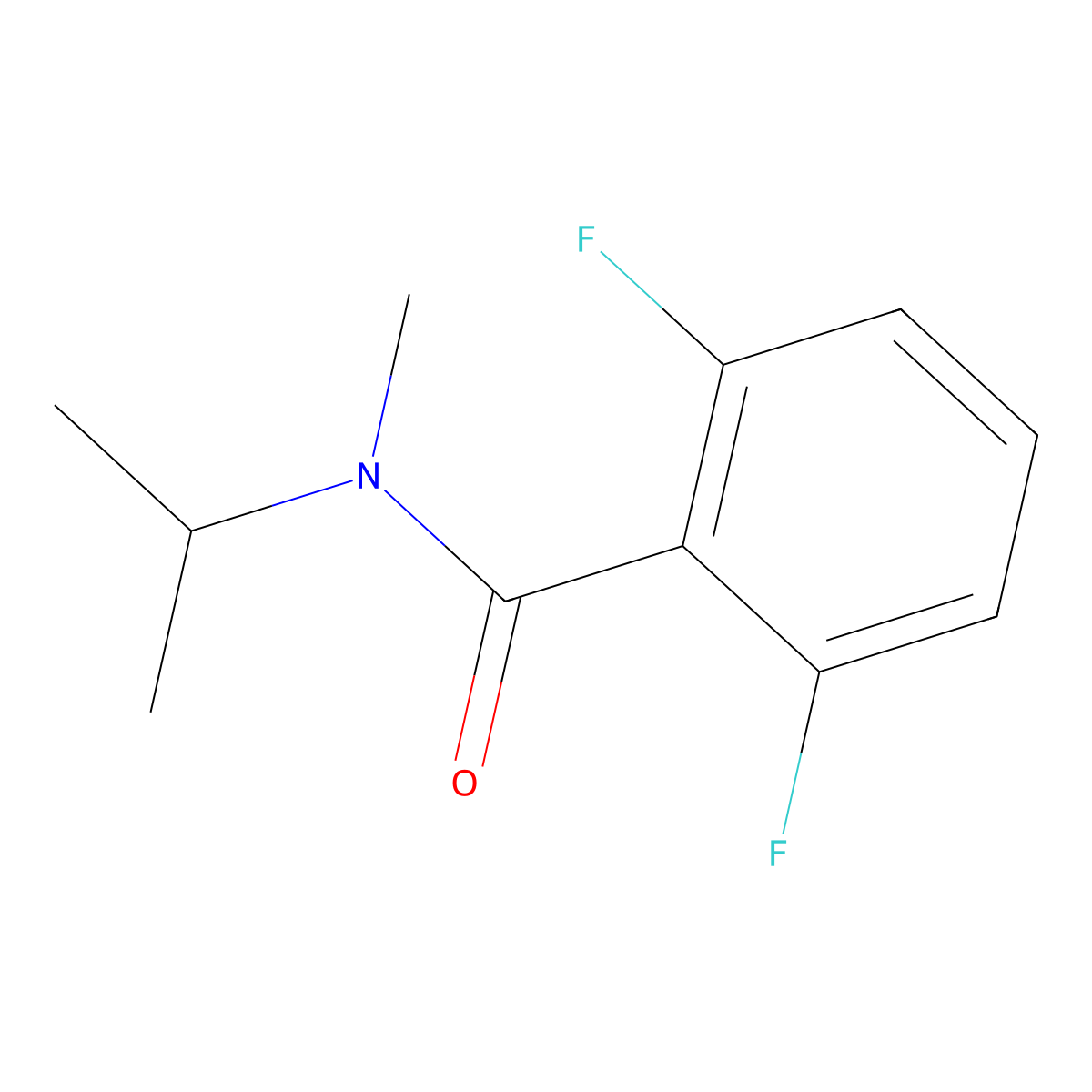 2,6-Difluoro-N-methyl-N-(1-methylethyl)benzamide molecular structure, CAS 1624550-03-3