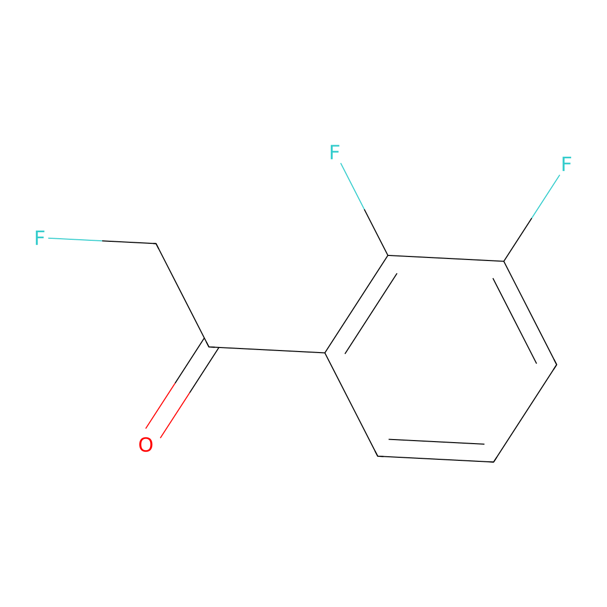 1-(2,3-Difluorophenyl)-2-fluoroethanone molecular structure, CAS 1624606-46-7
