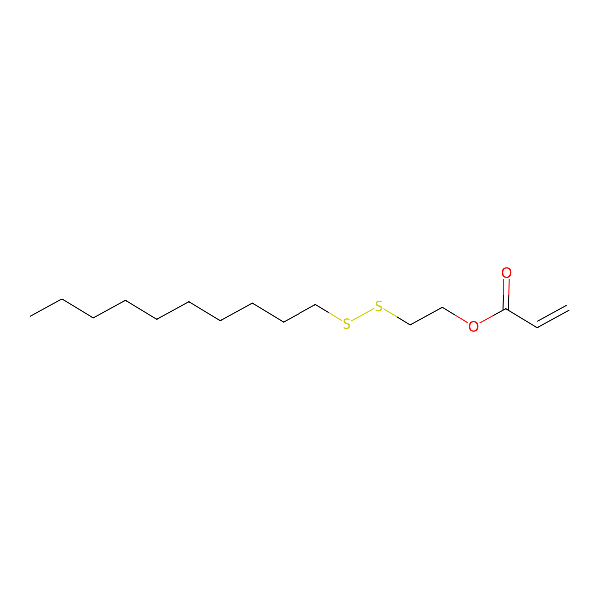 2-(Decyldisulfanyl)ethyl acrylate molecular structure, CAS 1624618-09-2