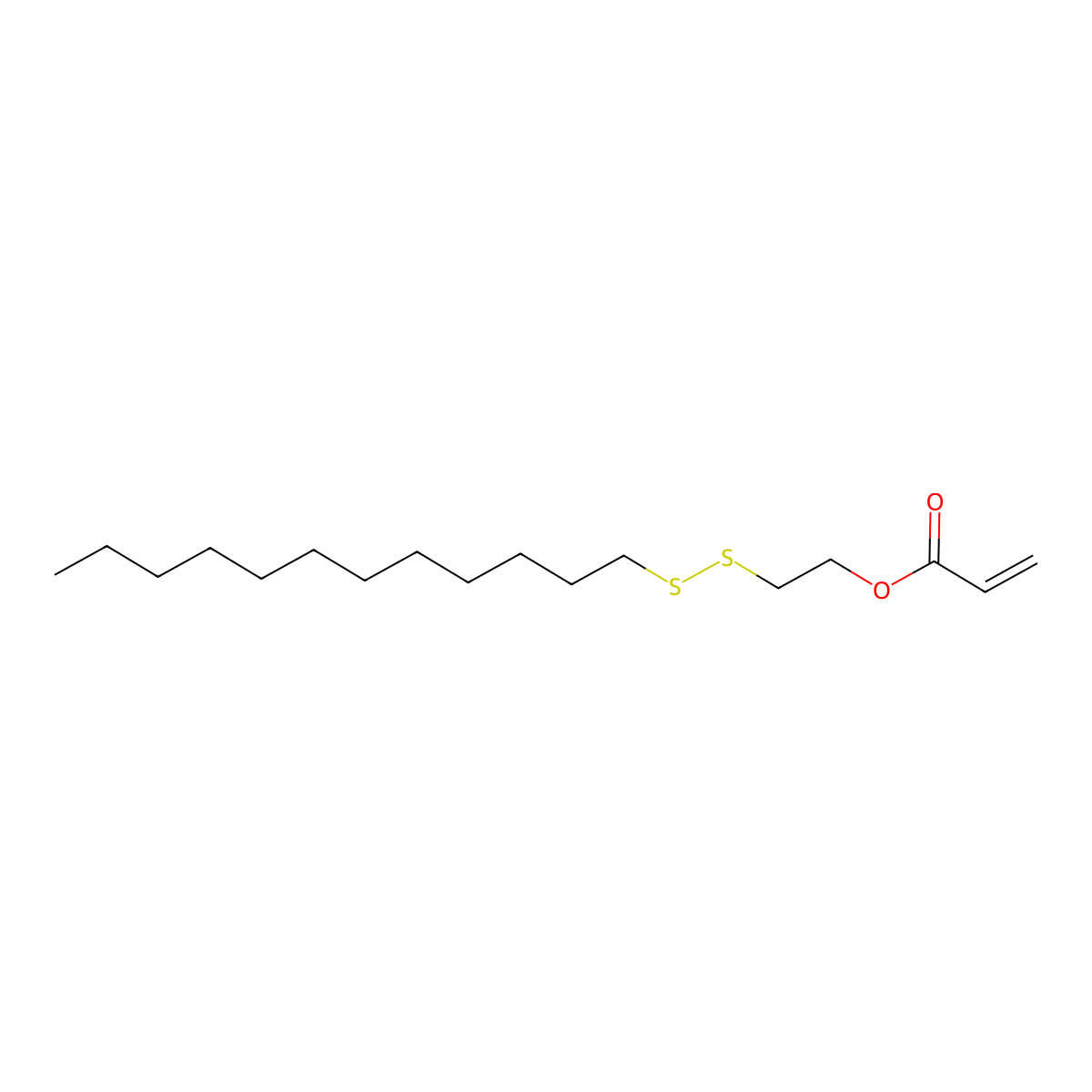 2-(Dodecyldisulfanyl)ethyl acrylate molecular structure, CAS 1624618-10-5