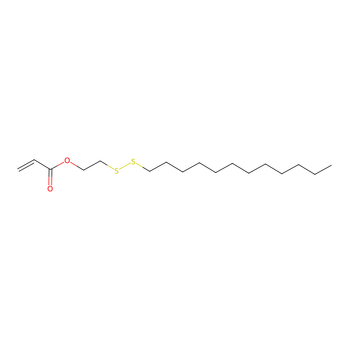 2-(Dodecyldisulfanyl)ethyl acrylate molecular structure, CAS 1624618-10-5