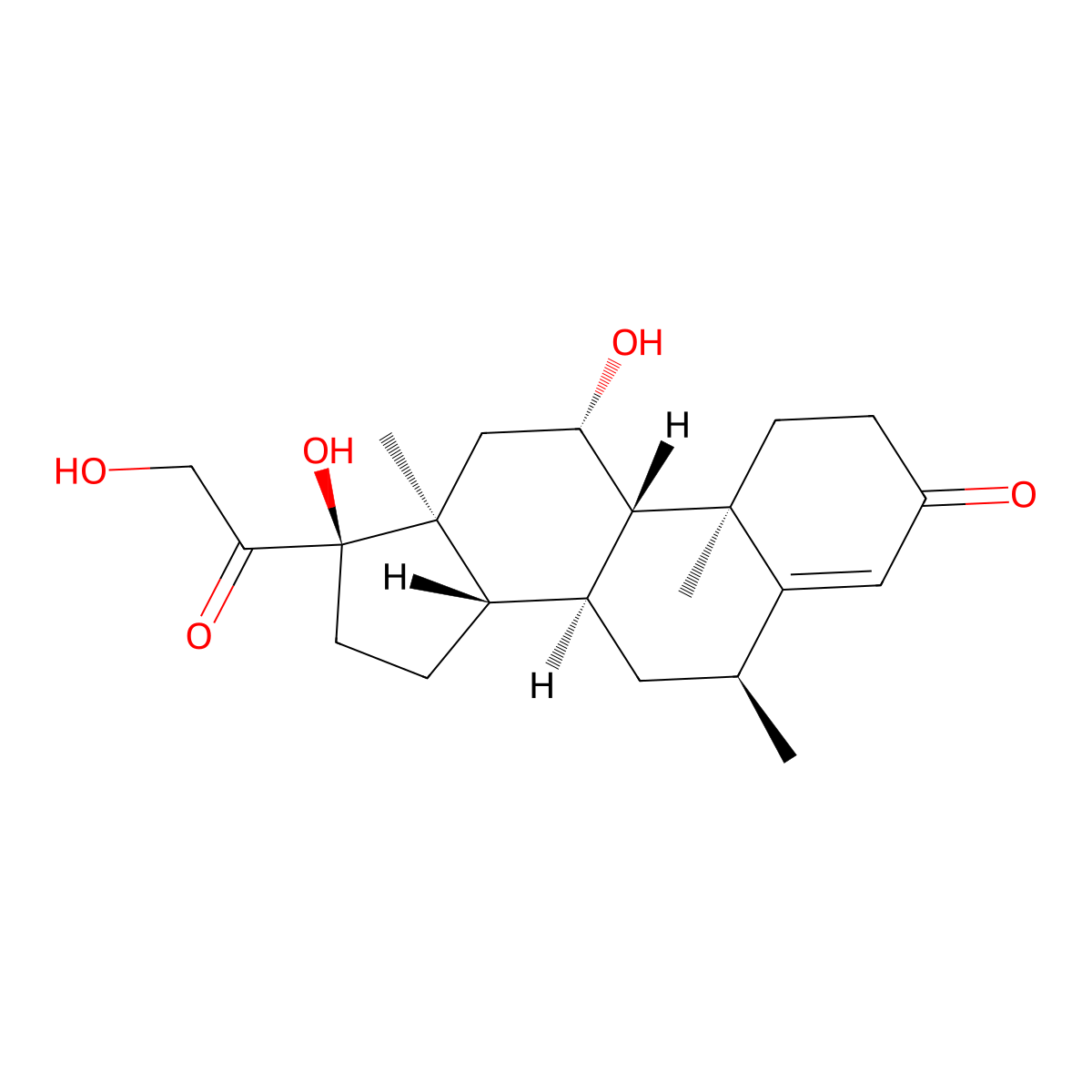 6alpha-Methylhydrocortisone molecular structure, CAS 1625-39-4