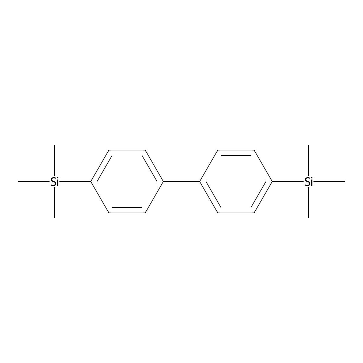 4,4'-Bis(trimethylsilyl)biphenyl molecular structure, CAS 1625-89-4