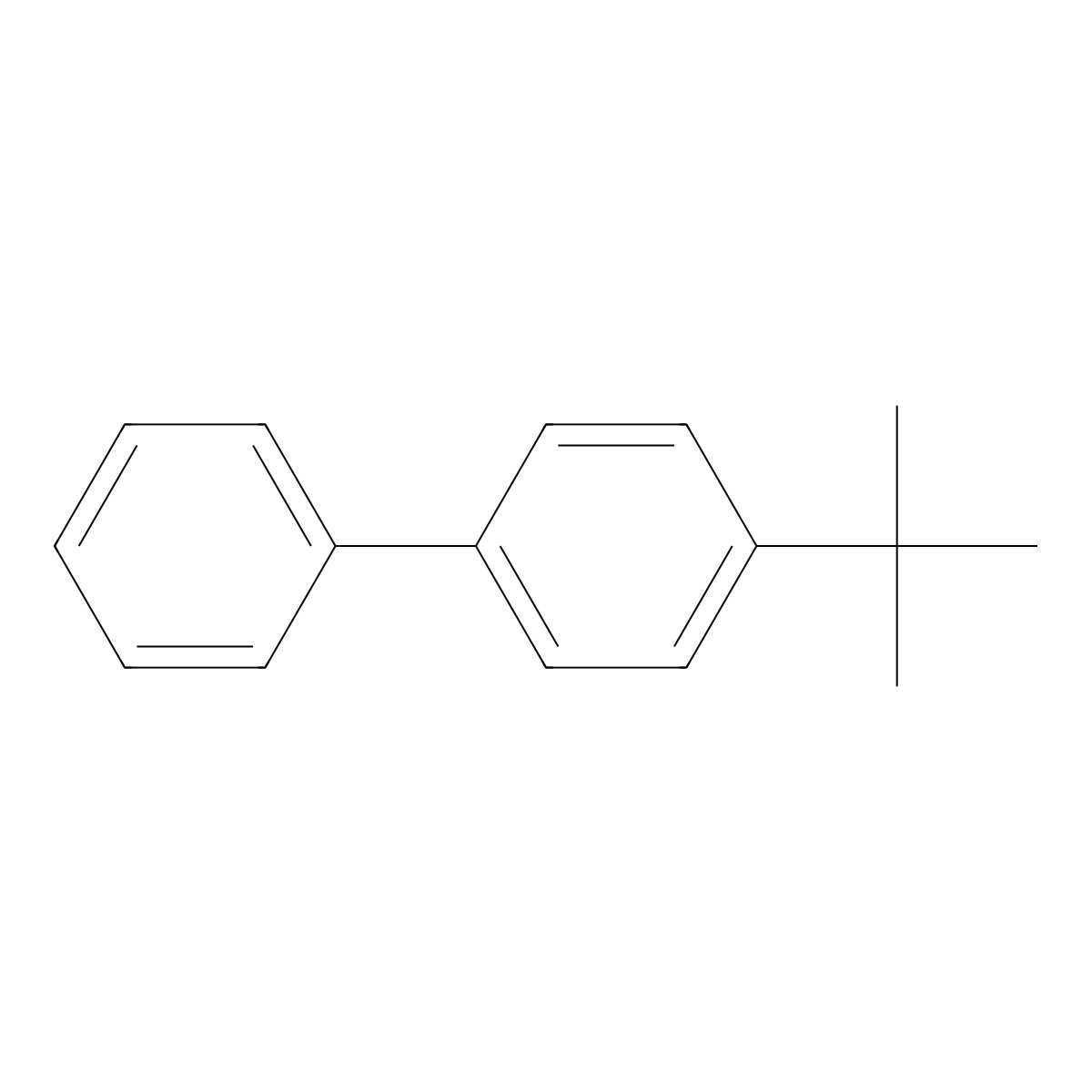 4-tert-Butylbiphenyl molecular structure, CAS 1625-92-9